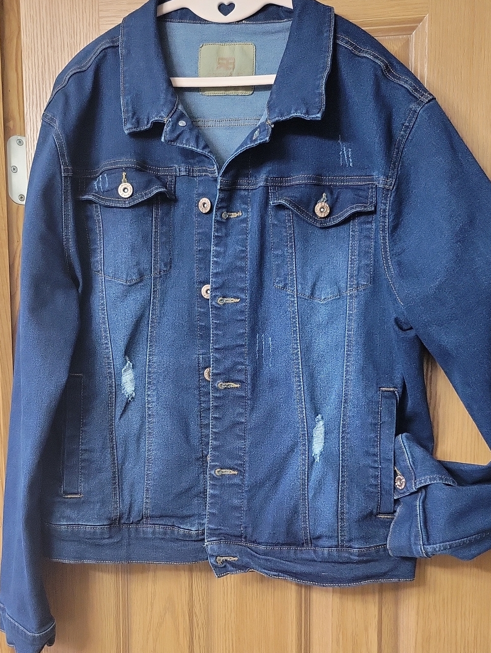 EUC - Men's Blue Denim Jacket - Classic Trucker Style